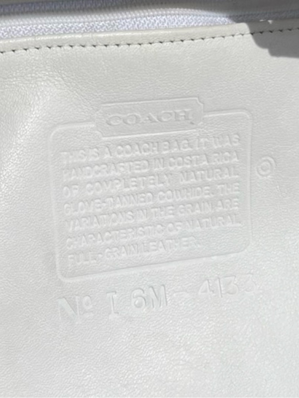 1996 Coach SoHo Waverly Bag in White and Silver - Picture 10 of 16